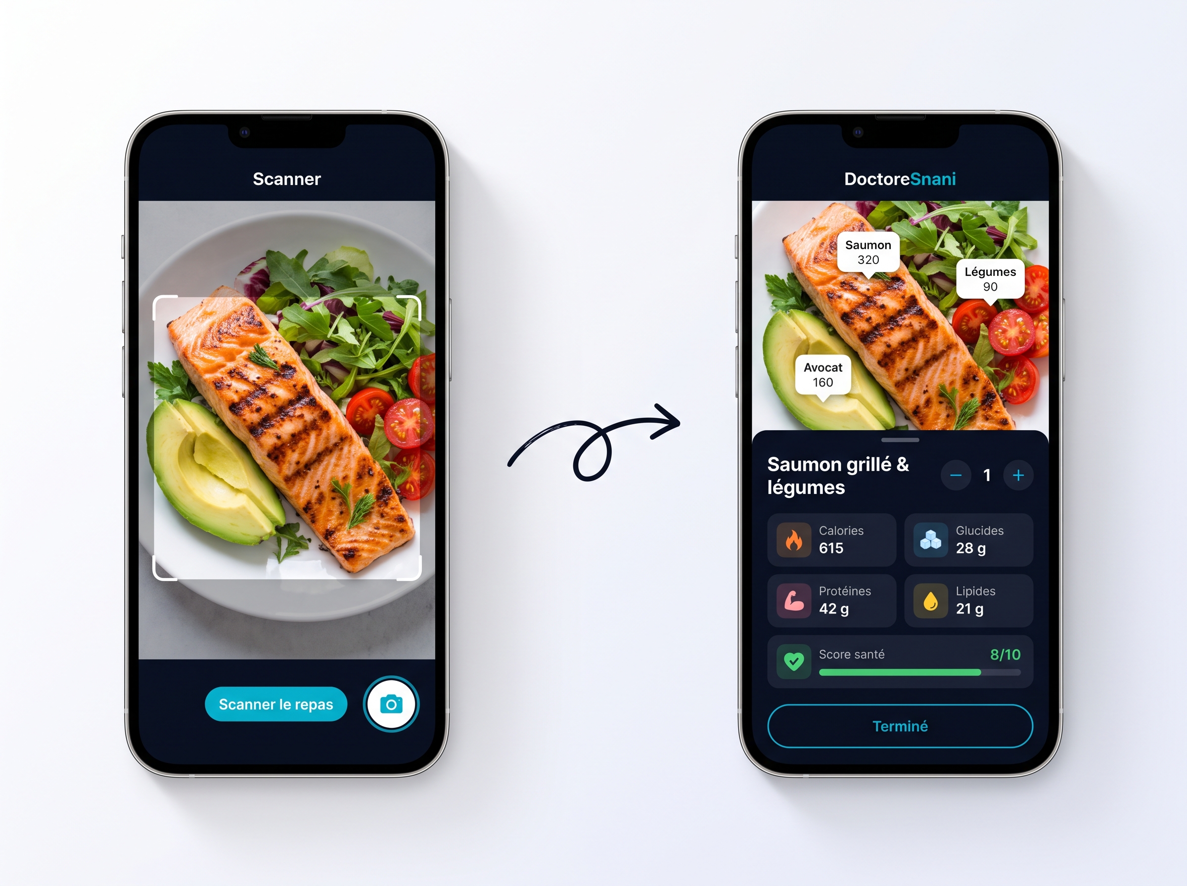 Scannez votre repas et obtenez l'analyse nutritionnelle instantanée